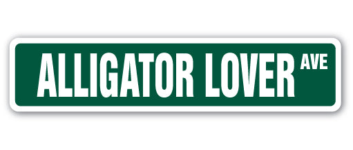 Alligator Lover Street Vinyl Decal Sticker