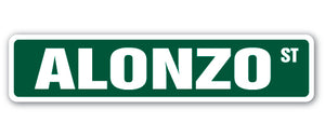 ALONZO Street Sign