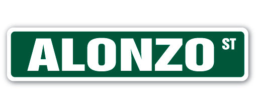 ALONZO Street Sign