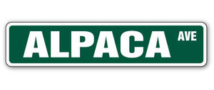 ALPACA Street Sign