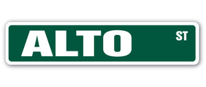 ALTO Street Sign