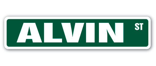 ALVIN Street Sign