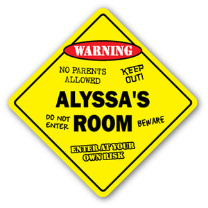 Alyssa's Room Vinyl Decal Sticker