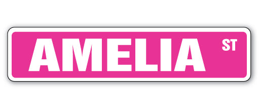 AMELIA Street Sign