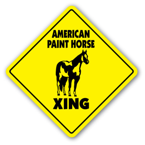 American Paint Horse Crossing Vinyl Decal Sticker