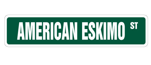 American Eskimo Street Vinyl Decal Sticker