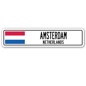 Amsterdam, Netherlands Street Vinyl Decal Sticker