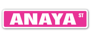 ANAYA Street Sign