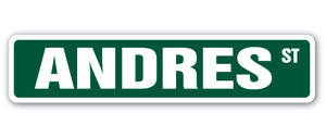 ANDRES Street Sign