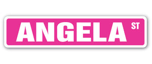 ANGELA Street Sign