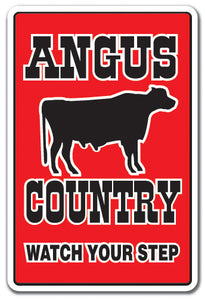 ANGUS COUNTRY Sign