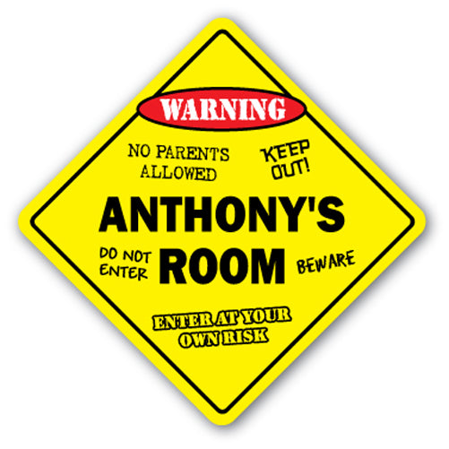 Anthony's Room Vinyl Decal Sticker