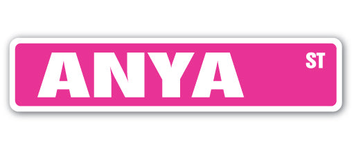 ANYA Street Sign