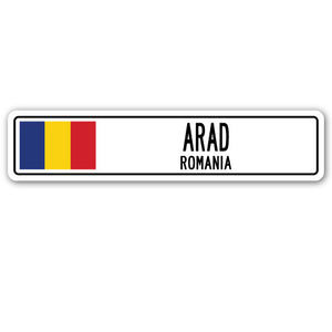 Arad, Romania Street Vinyl Decal Sticker
