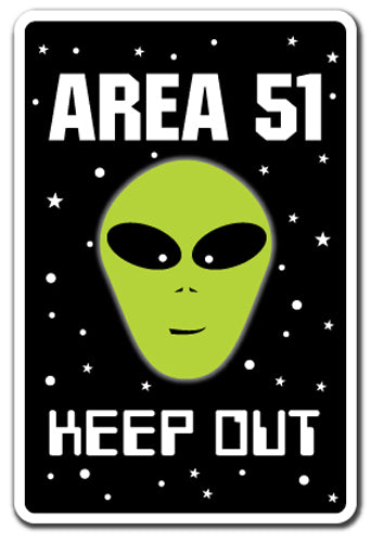 Area 51 Alien Vinyl Decal Sticker