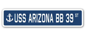USS Arizona Bb 39 Street Vinyl Decal Sticker