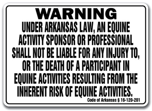 ARKANSAS Equine Sign