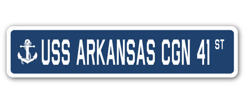 USS Arkansas Cgn 41 Street Vinyl Decal Sticker
