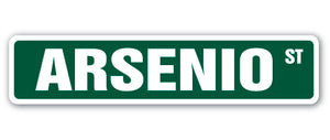 ARSENIO Street Sign