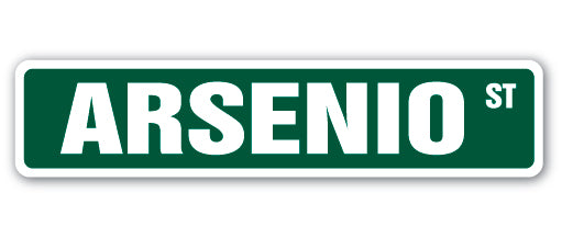 ARSENIO Street Sign