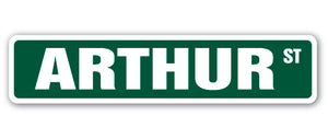 ARTHUR Street Sign