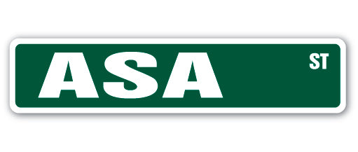 ASA Street Sign