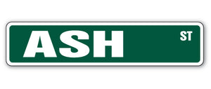 ASH Street Sign