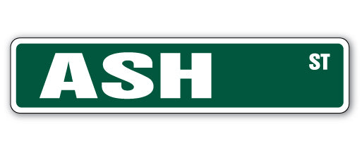 ASH Street Sign