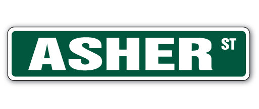 ASHER Street Sign