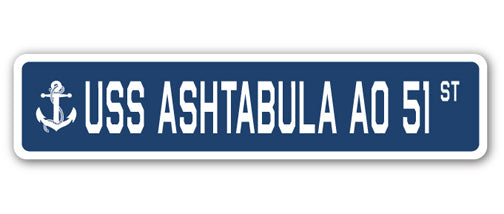 USS Ashtabula Ao 51 Street Vinyl Decal Sticker