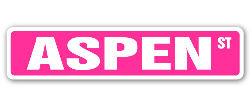 Aspen Street Vinyl Decal Sticker