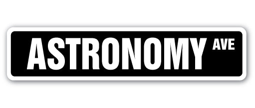Astronomy Street Vinyl Decal Sticker