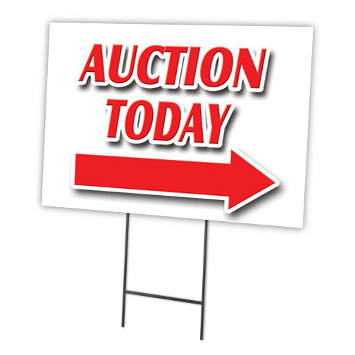 AUCTION TODAY RIGHT ARROW