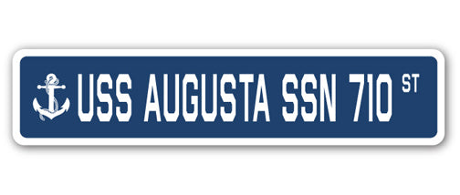 USS AUGUSTA SSN 710 Street Sign