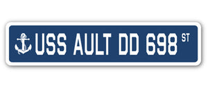 USS Ault Dd 698 Street Vinyl Decal Sticker