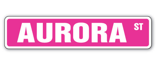 Aurora Street Vinyl Decal Sticker