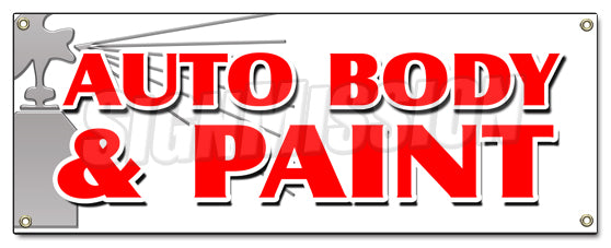 Auto Body & Paint Banner