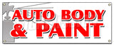 Auto Body & Paint Banner