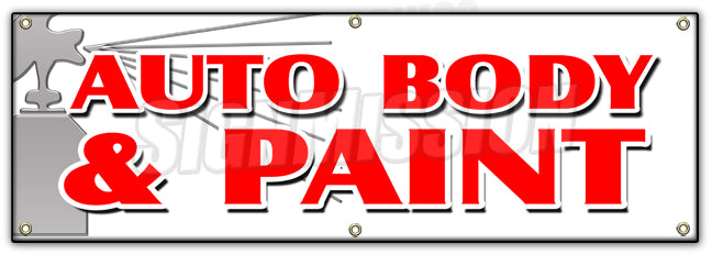Auto Body & Paint Banner