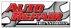 Auto Repair Free Estimat Decal