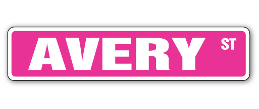 Avery Street Vinyl Decal Sticker