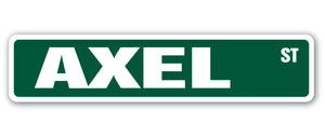 AXEL Street Sign