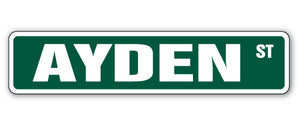 AYDEN Street Sign