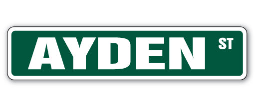 AYDEN Street Sign