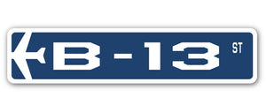 B-13 Street Sign