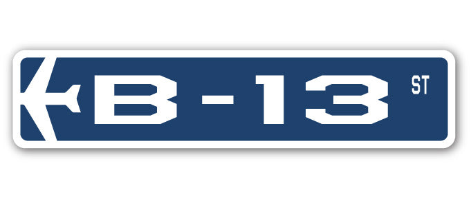 B-13 Street Sign