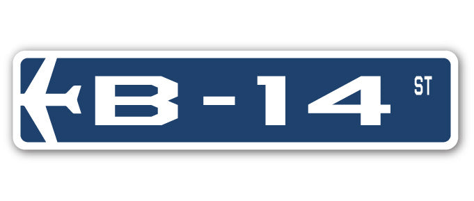 B-14 Street Sign