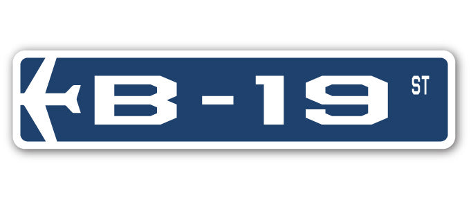 B-19 Street Sign