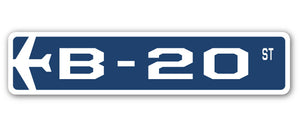 B-20 Street Sign