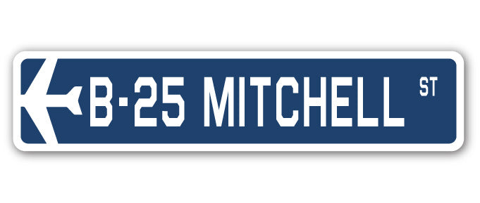 B-25 Mitchell Street Vinyl Decal Sticker